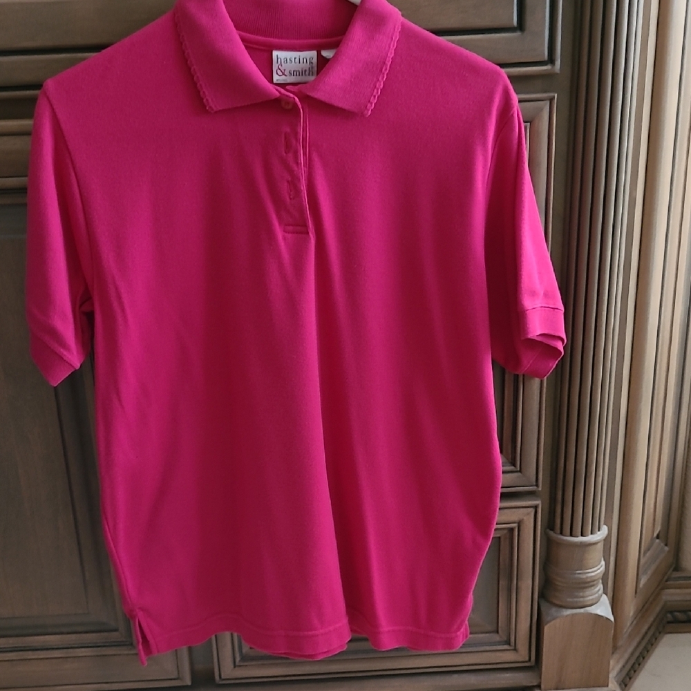 Womens Pink Polo Shirt